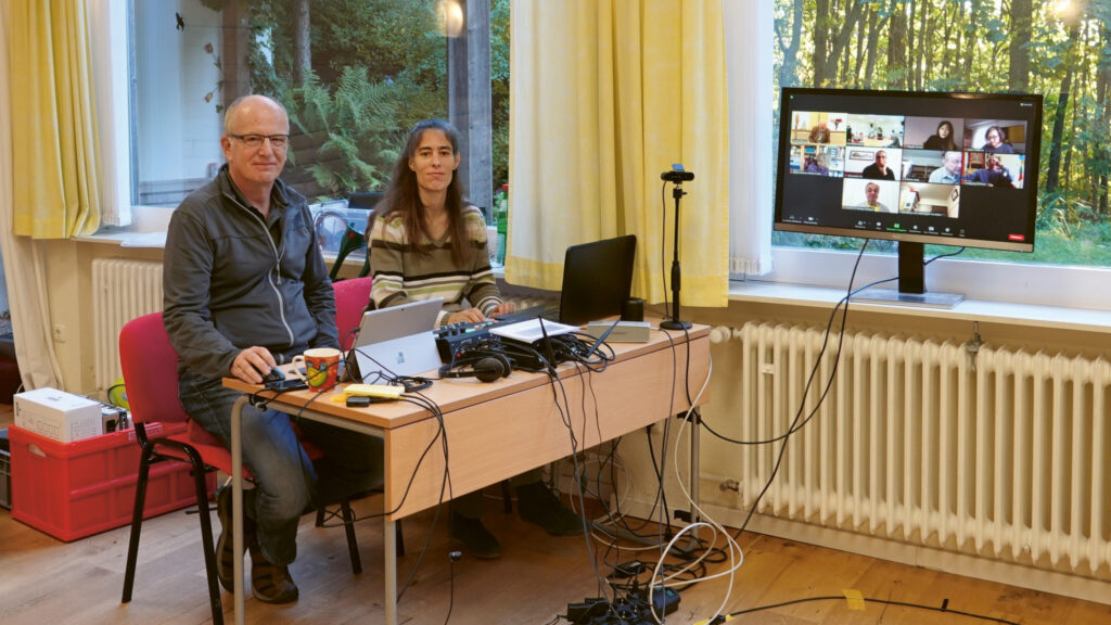 1. internationales Hybrid-Retreat 2021, Jochen Weber und Saskia Graf